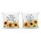 Stupell Industries Enjoy Motivational Sunflowers 2 Piece Outdoor Printed Pillow Set, design by Kim Allen, 18 x 7 x 18